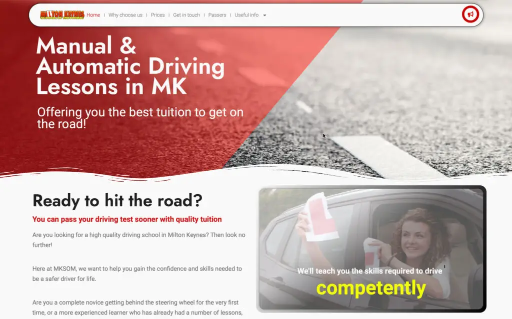 MK SOM - Manual and automatic driving lessons milton Keynes